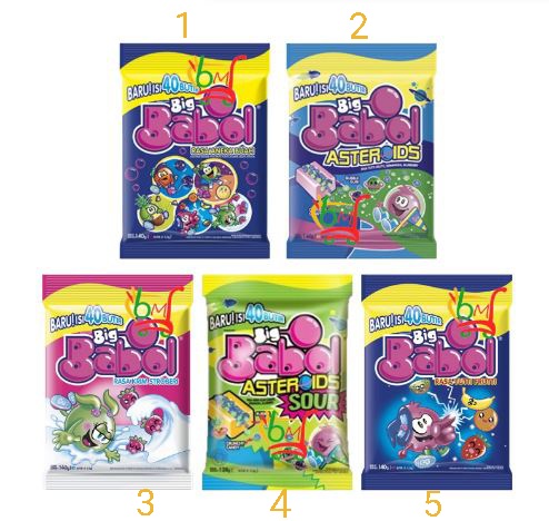 Big Babol Bubble Gum (All Variants) 1pack 40pcs