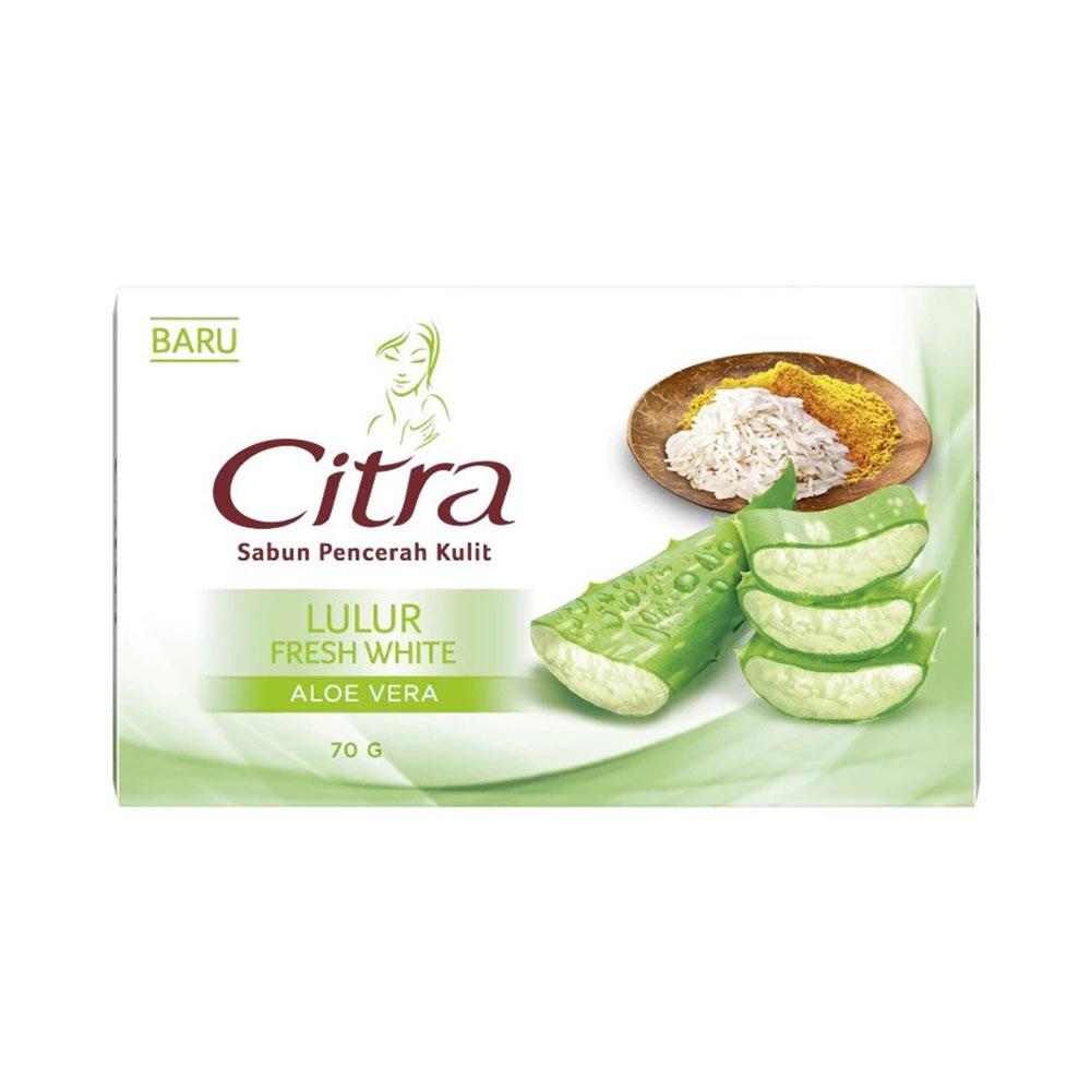 Citra Bar Soap (Lulur Fresh White Aloe Vera) 70g x 144pcs Carton