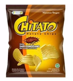 Chitato Potatoes Chip Beef Barbeque Flavor 68g